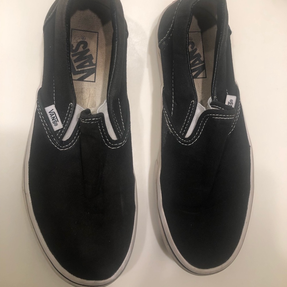 Black slip on vans